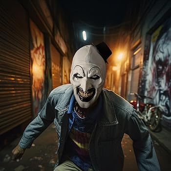 Amazon.com: Terrifier 2 Art The Clown Deluxe Adult Injection